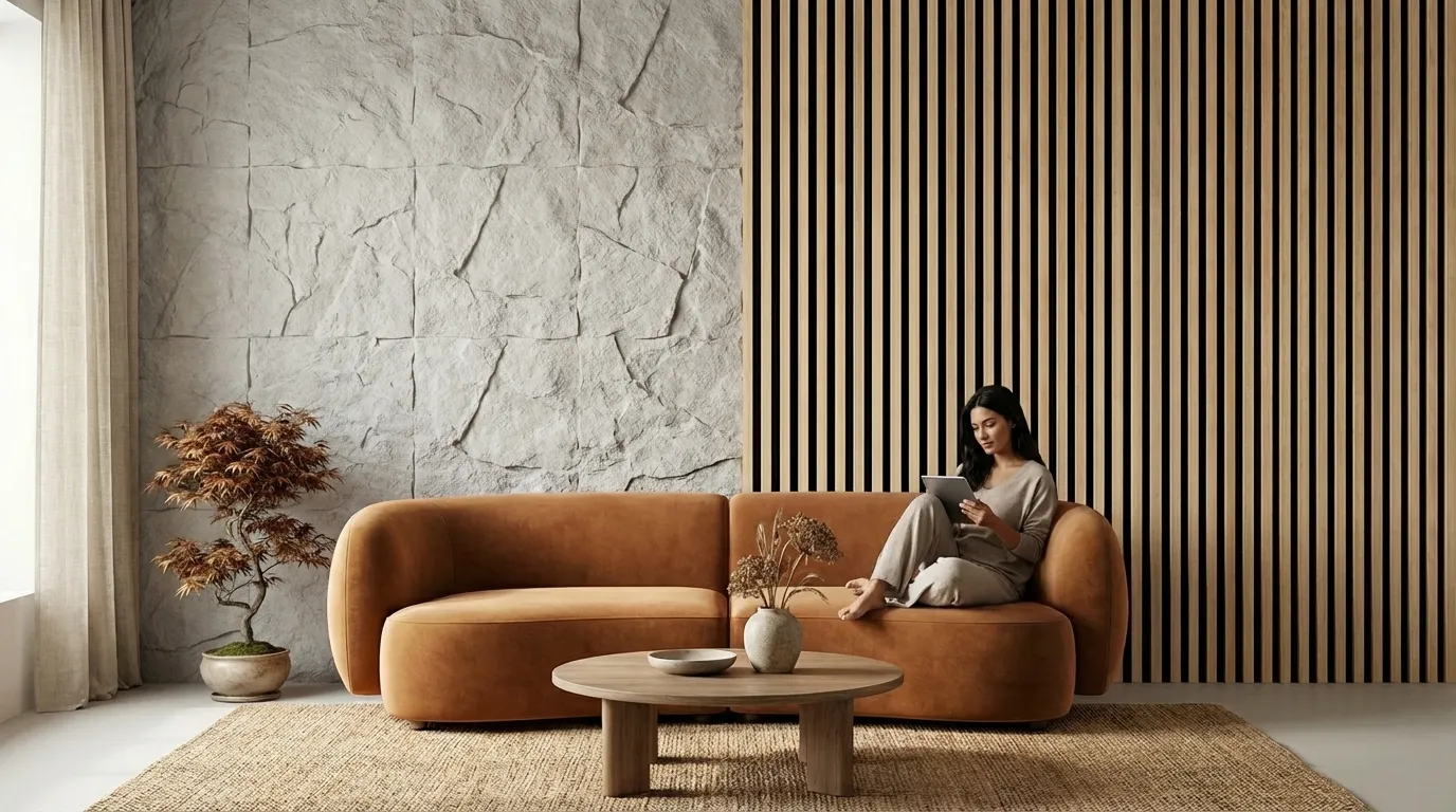 Interior with wall panels